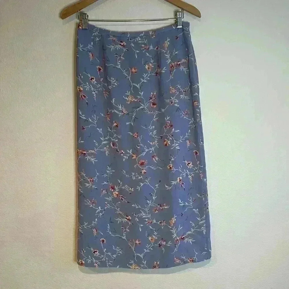 Vintage casual corner‎ floral maxi skirt 10